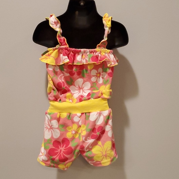 Steve Swim Yellow and Pink Terrycloth Coverup - Picture 7 of 9